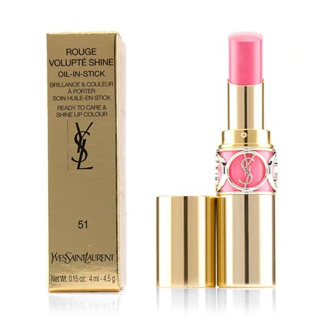 ysl lipstick rouge volupte shine 51